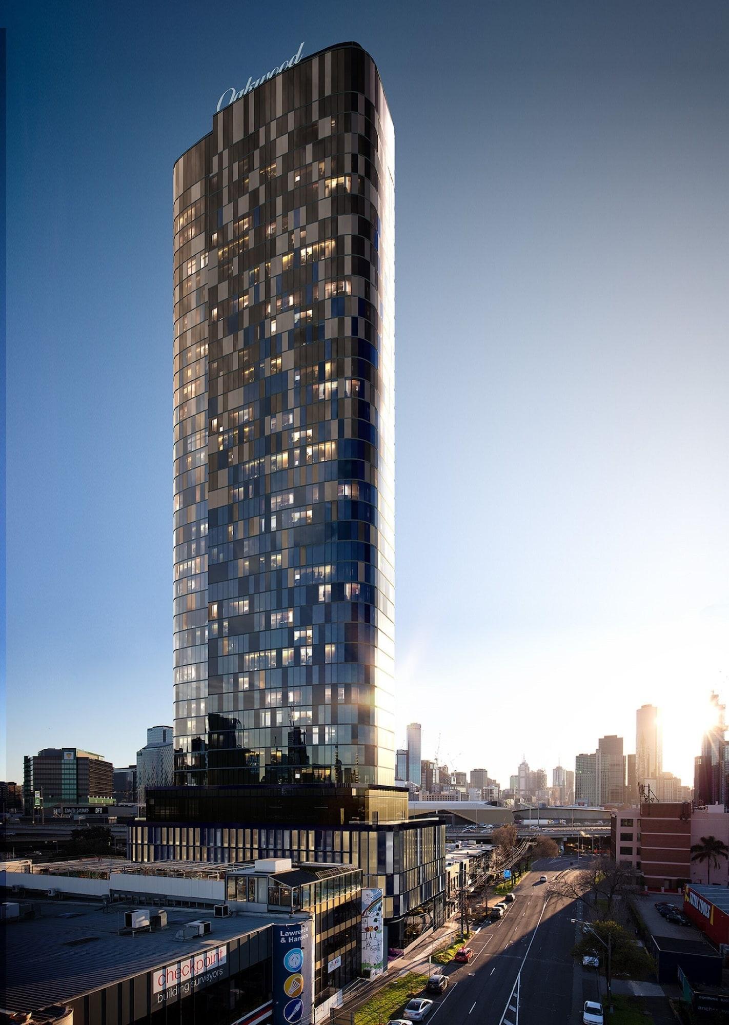 Oakwood Premier Melbourne Aparthotel Exterior photo The proposed tower